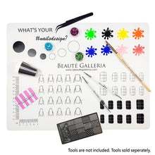 Load image into Gallery viewer, Rollable Silicone Nail Art Stamping Mat for Reverse Stamping