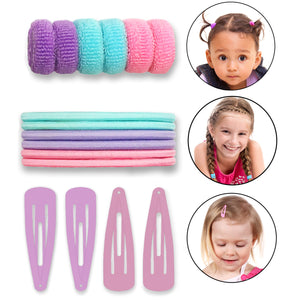 16 Pieces Toddlers Kids Hair Accessories with Pouch