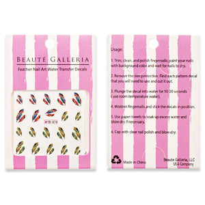 5 Sheets Nail Art Water Slide Decals Transfer Stickers