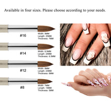 Load image into Gallery viewer, 1 Piece Kolinsky Sable Crimped Round-Shaped Acrylic Nail Art