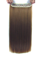 Load image into Gallery viewer, 22 Inches Straight Half Head Clip In Synthetic Hair Extensions