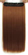 Load image into Gallery viewer, 22 Inches Straight Half Head Clip In Synthetic Hair Extensions