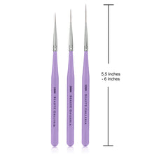 Load image into Gallery viewer, 3 Pieces Nail Art Long Striper Brush Set