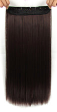 Load image into Gallery viewer, 22 Inches Straight Half Head Clip In Synthetic Hair Extensions