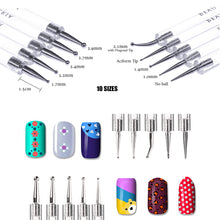 Load image into Gallery viewer, Bundle 50 Pieces Nail Art Tool Kit with Pouch