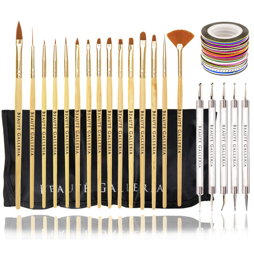 Bundle 50 Pieces Nail Art Tool Kit with Pouch