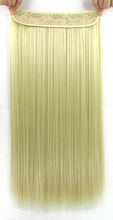 Load image into Gallery viewer, 22 Inches Straight Half Head Clip In Synthetic Hair Extensions