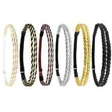 Load image into Gallery viewer, 6pcs Adjustable Braided Headband Women Hair Accessory Disco Hippie Boho Bohemian