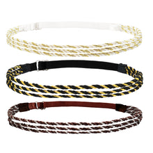 Load image into Gallery viewer, 6pcs Adjustable Braided Headband Women Hair Accessory Disco Hippie Boho Bohemian