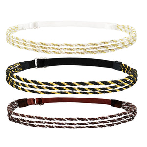 6pcs Adjustable Braided Headband Women Hair Accessory Disco Hippie Boho Bohemian