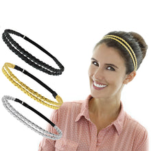 Load image into Gallery viewer, 6pcs Adjustable Braided Headband Women Hair Accessory Disco Hippie Boho Bohemian