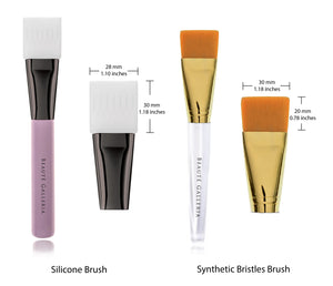 Facial Mask Brush Tool (Silicone Brush or Synthetic Nylon Bristles Brush)