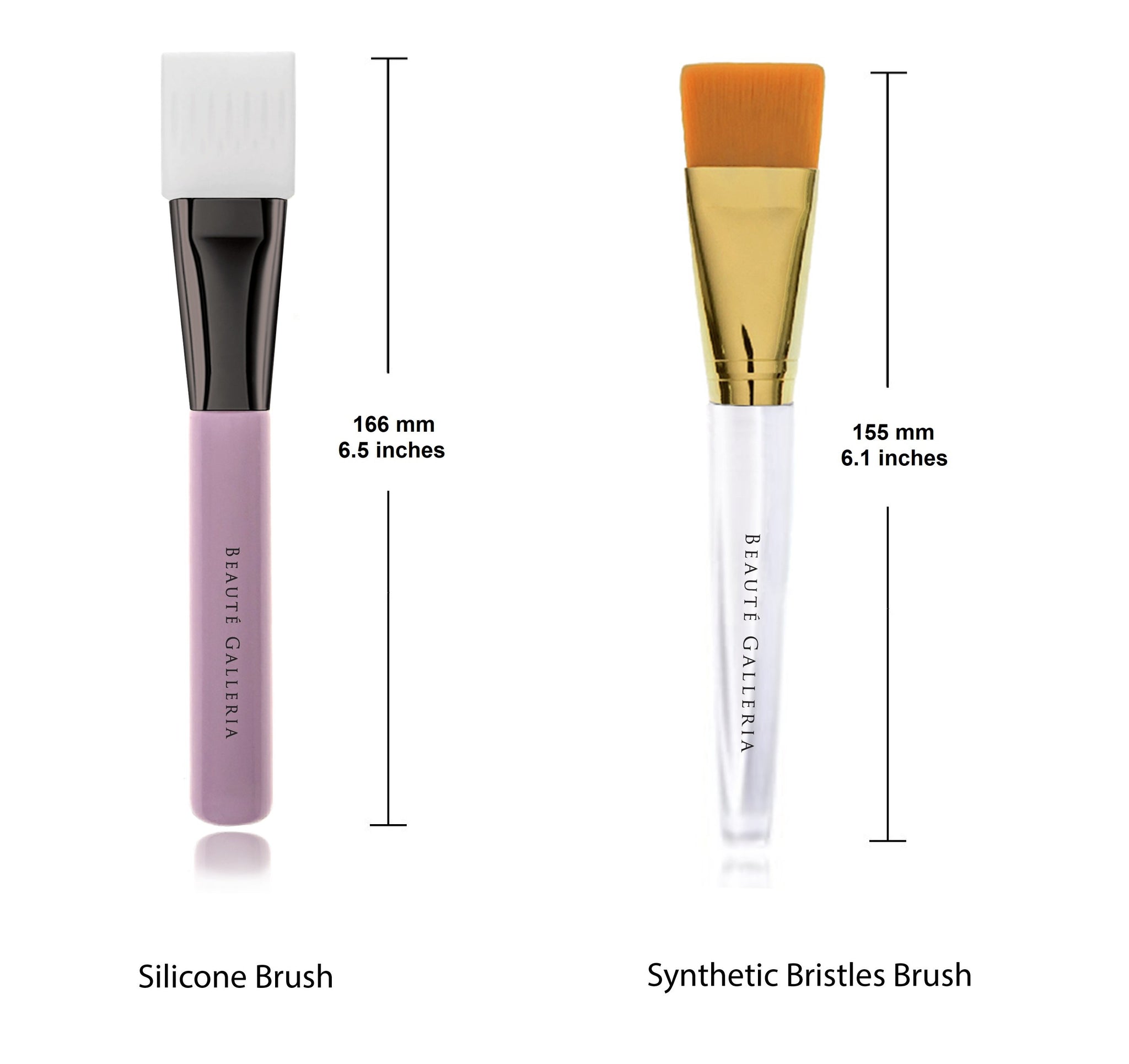 Facial Mask Brush Tool (Silicone Brush or Synthetic Nylon Bristles Bru –  Beaute Galleria
