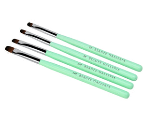 4 Pieces Gel Nail Brush Set (Size 6, 8, 10, 14)