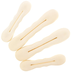 4 Pieces Beige Blonde Magic Hair Bun Maker Foam Sponge Bun Twist Shaper