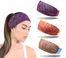 Load image into Gallery viewer, 3 Pieces Women Elastic Stretchy Sport Athletic Fitness Headbands