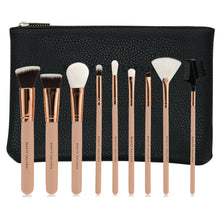 Load image into Gallery viewer, 9 Pieces Makeup Brush Set, Vegan Cruelty-Free Synthetic Bristles