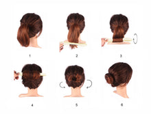 Load image into Gallery viewer, 4 Pieces Beige Blonde Magic Hair Bun Maker Foam Sponge Bun Twist Shaper