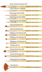 15 Pieces Nail Art Brush Set