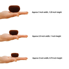 Load image into Gallery viewer, 3 Pieces Mini Kids Hair Donut Bun Maker (Brown)