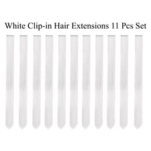Load image into Gallery viewer, 11 Pieces Single Color 21 Inches Straight Party Highlights Clip In Synthetic Hair