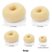 Load image into Gallery viewer, Hair Donut Bun Maker (Beige Color)