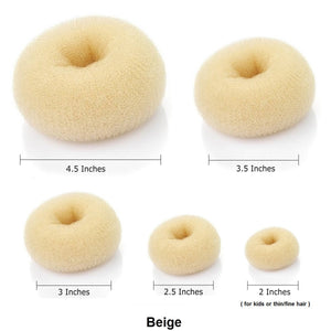Hair Donut Bun Maker (Beige Color)