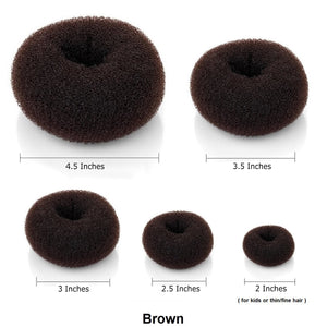 Hair Donut Bun Maker (Brown Color)