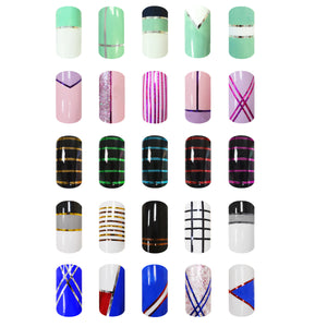 30 Mixed Colors Nail Art Striping Tapes