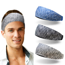Load image into Gallery viewer, 3 Pieces Men Elastic Stretchy Sport Athletic Fitness Headbands